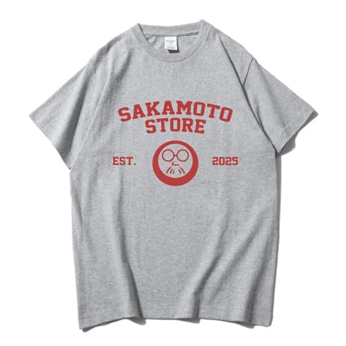 BLAENU Sakamoto Day Merch T-Shirt 2D Anime Druck Kurzarm Hip Hop Klassisches Harajuku Top Sommer Baumwolle Rundhals Tshirt Unisex Straßenkleidung Geeignet Für Männer Und Frauen XXS-4XL-Beige||4X_l von BLAENU
