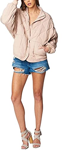 [BLANKNYC] Damen Luxus Bekleidung Tencel Drop Shoulder Steppjacke, Sand Drift, L von [BLANKNYC]