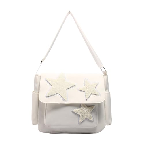 BLASHRD Umhängetasche für Damen, Stern-Design, Verstellbar, Süße Umhängetasche mit Seitentaschen, Schultertasche mit Reißverschluss, BLASHRD Umhängetasche für Damen, Stern-Design, Verstellbar, Süße Umhängetasche mit Seitentaschen, Schultertasche mit Reißverschluss, von BLASHRD