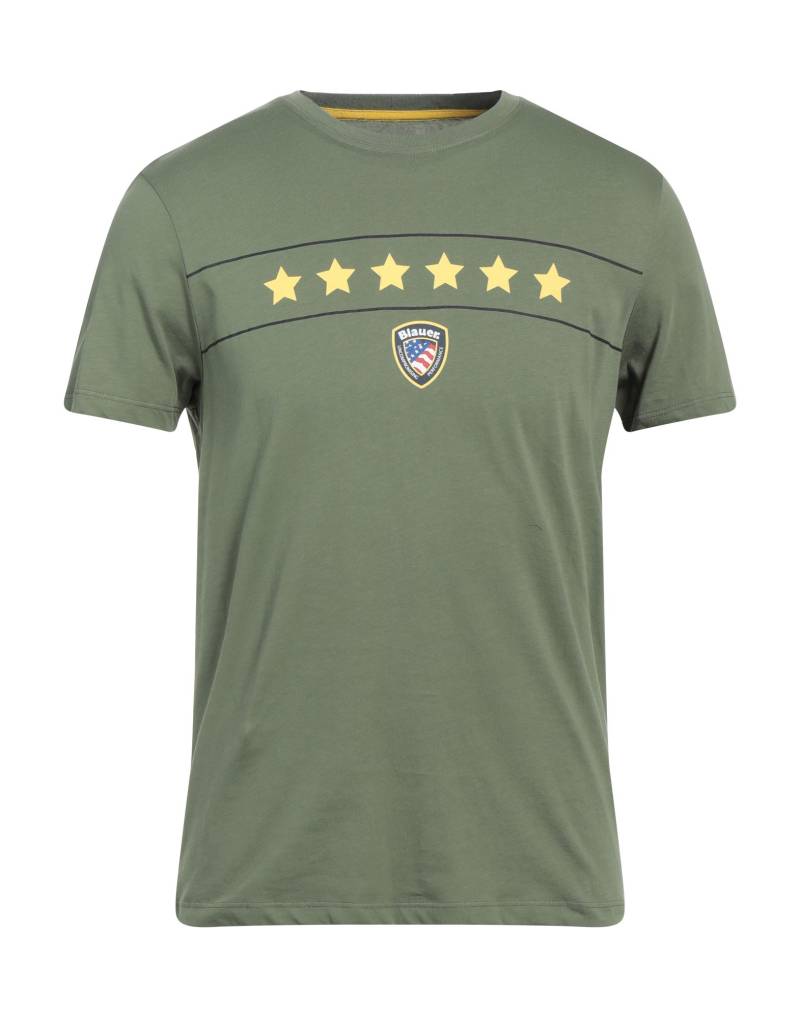 BLAUER. T-shirts Herren Militärgrün von BLAUER.