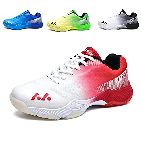 BLBK Badmintonschuhe, Squashschuhe, Hallenschuhe für Verschiedene Bodenbeläge, bequemer und Fester Griff/Unisex-Volleyballschuhe von BLBK