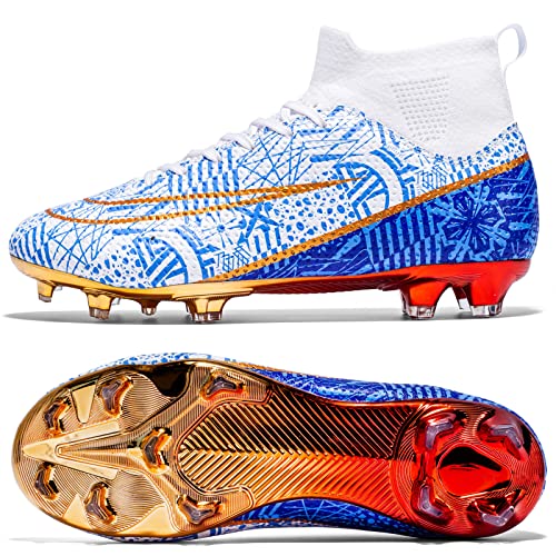 BLBK Fußballschuhe Unisex Professionelle fußballschuhe Herren Outdoor Jungen hohe Bande für Kunstrasen geeignet AG Wettkampf- Trainingsschuhe Kinder von BLBK