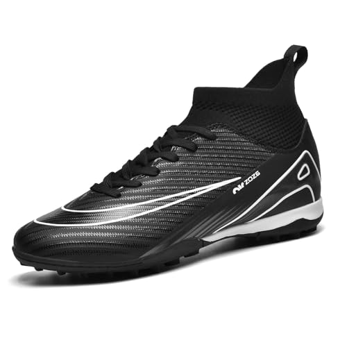 BLBK Herren Fußballschuhe High Top Spikes Fußballschuhe Unisex Outdoor Jugend Kunstrasen Outdoor-Training Professionelle Fußballschuhee Schwarz TFS 40 BLBK Herren Fußballschuhe High Top Spikes Fußballschuhe Unisex Outdoor Jugend Kunstrasen Outdoor-Training Professionelle Fußballschuhee Schwarz TFS 40 von BLBK