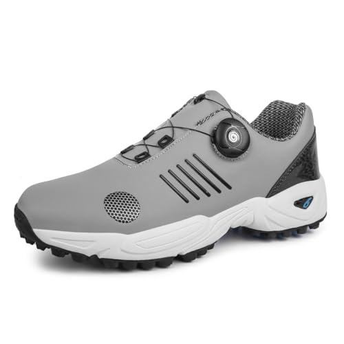 BLBK Herren Golfschuhe, Golfschuhe mit Lace System,Grau617 EU43 von BLBK