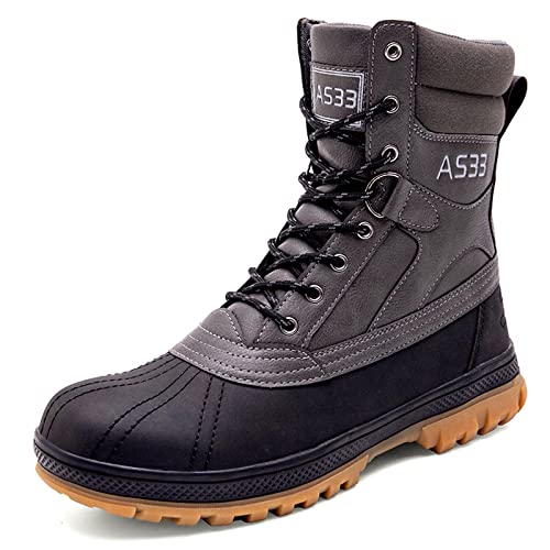 BLBK Herren springerstiefel Military Stiefel Wüste Armee Combat Patrol Tactical Einsatzstiefel mit Reissverschluss Leder Jungle Army Stiefel ​ ​Wandern Bergsteigen Offroad Angeln Jagen von BLBK