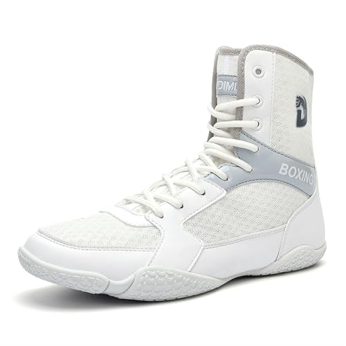 Boxschuhe Herren Wrestling Schuhe Jugendliche Muay Thai Kickboxen Sparring Boxers Trainers Kampfsport Schuhe Atmungsaktive Bodybuilding Boxen Stiefel,Schwarz und Weiß EU46 Boxschuhe Herren Wrestling Schuhe Jugendliche Muay Thai Kickboxen Sparring Boxers Trainers Kampfsport Schuhe Atmungsaktive Bodybuilding Boxen Stiefel,Schwarz und Weiß EU46 von BLBK