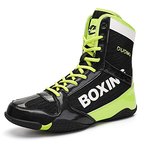 Boxschuhe Herren Wrestling Schuhe Jugendliche Muay Thai Kickboxen Sparring Boxers Trainers Kampfsport Schuhe Atmungsaktive Bodybuilding Boxen Stiefel36-46 von BLBK