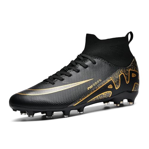 Fussballschuhe Herren Professionelle Fussballschuhe Unisex Outdoor Kinder hohe Bande für Kunstrasen geeignet AG Wettkampf- Trainingsschuhe,Schwarz AG 40 Fussballschuhe Herren Professionelle Fussballschuhe Unisex Outdoor Kinder hohe Bande für Kunstrasen geeignet AG Wettkampf- Trainingsschuhe,Schwarz AG 40 von BLBK