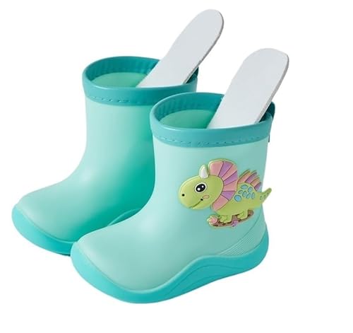 BLBTEDUAMDE Rain Shoes For Boys And Girls, Rain Boots Waterproof Shoes, Non-slip Rain Boots(Color:Dinosaurs,Size:20) von BLBTEDUAMDE