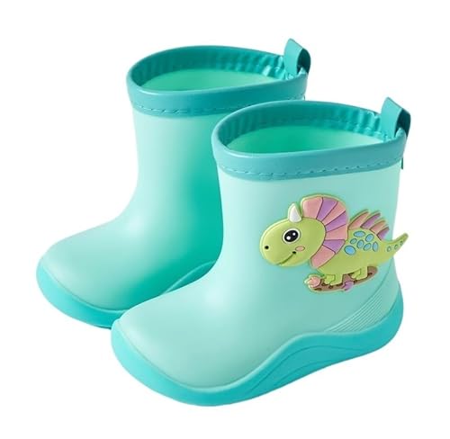 BLBTEDUAMDE Rain Shoes For Boys And Girls, Rain Boots Waterproof Shoes, Non-slip Rain Boots(Color:Dinosaurs,Size:20) von BLBTEDUAMDE