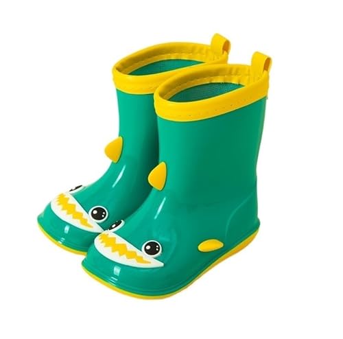 BLBTEDUAMDE Rain Shoes For Boys And Girls, Rain Boots Waterproof Shoes, Non-slip Rain Boots(Color:Green,Size:18) von BLBTEDUAMDE