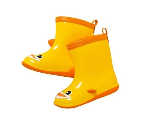BLBTEDUAMDE Rain Shoes For Boys And Girls, Rain Boots Waterproof Shoes, Non-slip Rain Boots(Color:Yellow,Size:18) von BLBTEDUAMDE