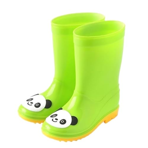 BLBTEDUAMDE Regenschuhe for Jungen und Mädchen, wasserdichte Regenstiefel, rutschfeste Regenstiefel(Color:1GREEN,Size:29/20) von BLBTEDUAMDE