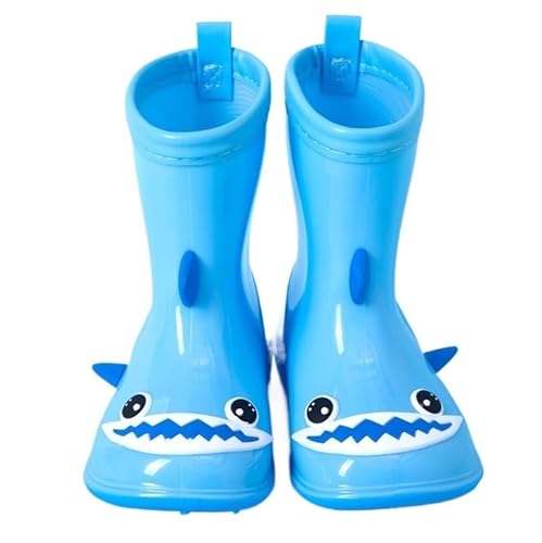 BLBTEDUAMDE Regenschuhe for Jungen und Mädchen, wasserdichte Regenstiefel, rutschfeste Regenstiefel(Color:Blue,Size:35) von BLBTEDUAMDE