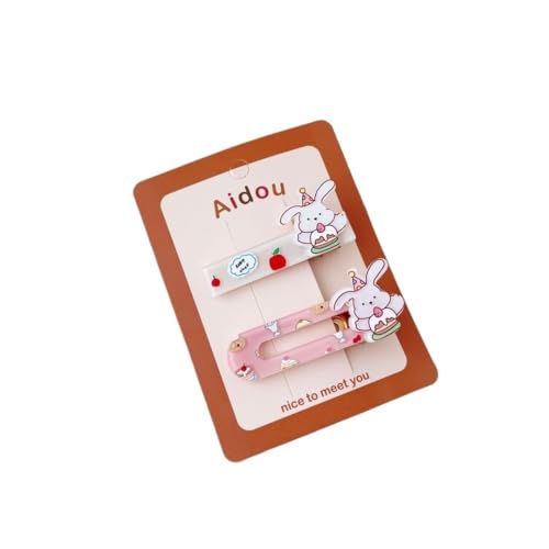 Haarspangen for Mädchen, süße Haarspangen, Haarspangen mit Sternen, Clips in Bonbonfarben, Haarspangen mit Druckknöpfen.(2) von BLBTEDUAMDE