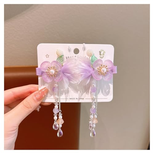 Haarspangen for Mädchen, süße Haarspangen, Haarspangen mit Sternen, Clips in Bonbonfarben, Haarspangen mit Druckknöpfen.(6) von BLBTEDUAMDE