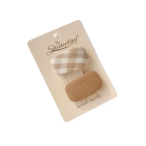 Haarspangen für Mädchen, niedliche Haarspangen, Stern-Haarspangen, Bonbonfarben, Haarspangen, Snap-Haarspangen (Khaki) von BLBTEDUAMDE