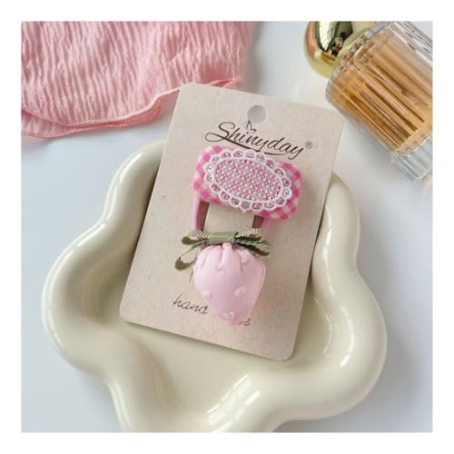 Haarspangen für Mädchen, niedliche Haarspangen, Stern-Haarspangen, Bonbonfarben, Haarspangen (Deep Pink) von BLBTEDUAMDE