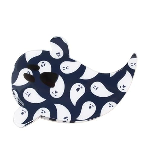 Halloween-Haarspangen for Damen, süße Haarklammern for Mädchen, Haar-Accessoires, personalisierte Haarspangen for Damen, Haarspangen der Halloween-Serie „Geister und Kobolde“, Pferdeschwanz-Stabilisat von BLBTEDUAMDE