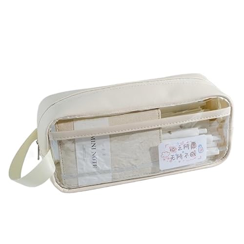 Tragbare Bleistifttasche mit großem Fassungsvermögen, Bleistifttasche mit Reißverschluss for Jungen und Mädchen, leichte Bleistifttasche mit Reißverschluss, einfache multifunktionale Bleistifttasche, von BLBTEDUAMDE