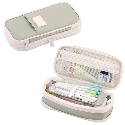 Tragbare Bleistifttasche mit großem Fassungsvermögen, Bleistifttasche mit Reißverschluss for Jungen und Mädchen, leichte Bleistifttasche mit Reißverschluss, einfache multifunktionale Bleistifttasche, von BLBTEDUAMDE