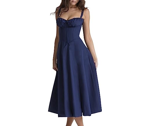 BLEDD Geblümtes Bustier-Kleid zur Taillenformung, Damen-Bustier-Sommerkleid mit Blumendruck. Geblümtes Bustier-Formerkleid (Color : D, Size : S) von BLEDD