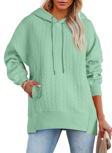 BLENCOT Damen Hoodie Herbst Oversized Winter Sweatshirt Kapuzenpulli Kapuzenpullover Teenager mädchen von BLENCOT