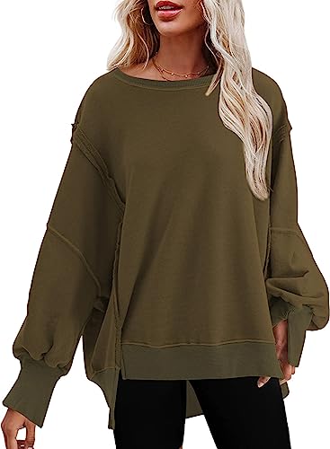 BLENCOT Damen Pullover Winter Herbst Rundhals Sweatshirt Pullover Langarmshirt Casual Oberteile Tops von BLENCOT