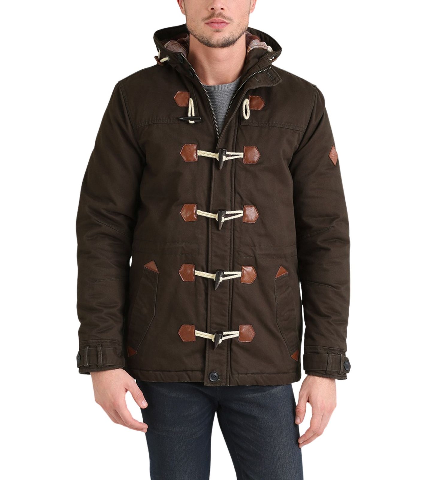 BLEND Herren Dufflecoat Parka mit warmer Fütterung Kenthon Braun von BLEND