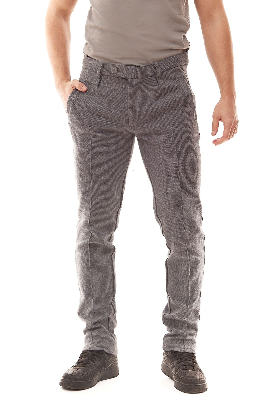 BLEND Herren Freizeit-Hose Stoff-Hose mit Stretch-Anteil Wenzel Hellgrau von BLEND