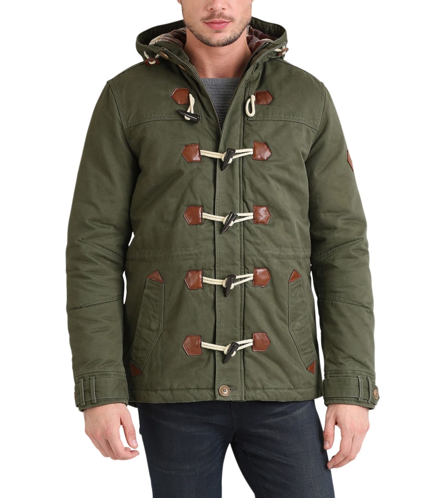 BLEND Herren Parka Dufflecoat mit warmer Fütterung Kenthon Khaki von BLEND