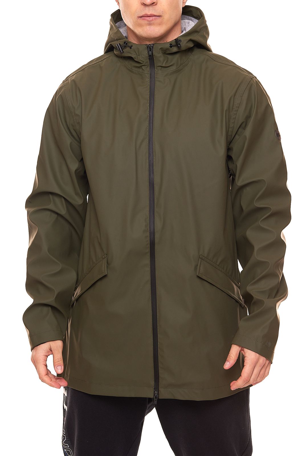 BLEND Herren Regen-Mantel Windbreaker mit Kapuze Jyrki Grün von BLEND