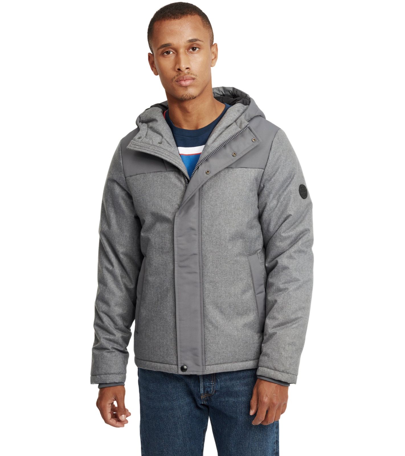 BLEND Herren Winter-Jacke Softshell-Jacke Mikell Regular Fit Grau von BLEND