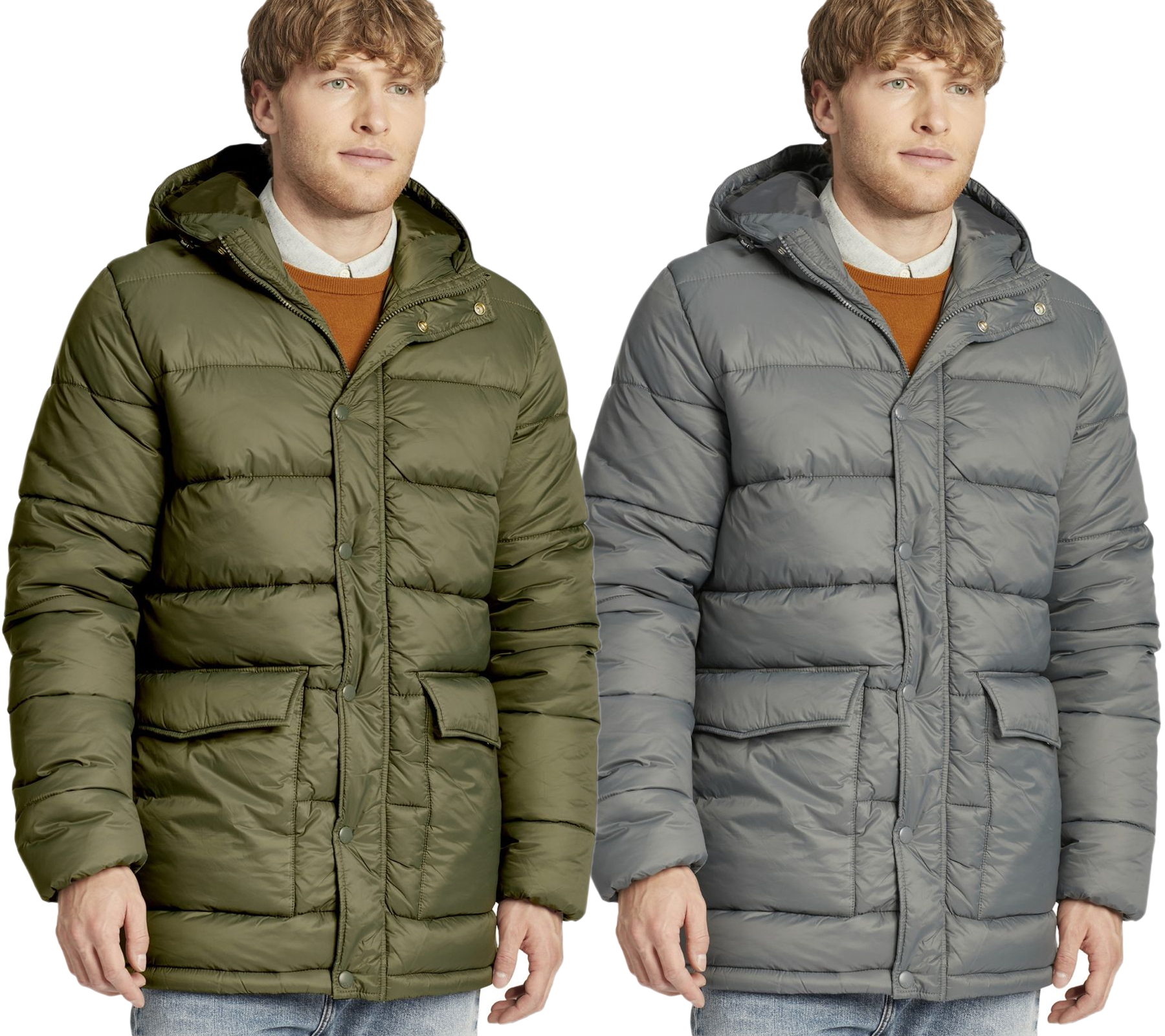 BLEND Herren Puffer-Jacke Stepp-Parka mit leichter Füllung Hollang 20708075ME von BLEND