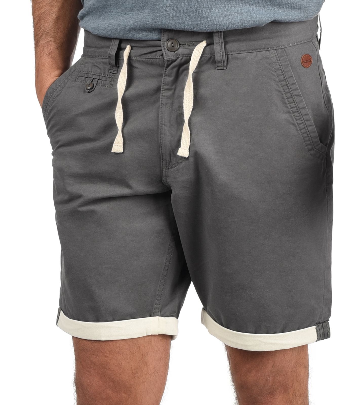 BLEND Kankuro Herren Baumwoll-Shorts nachhaltige Jeans-Bermuda 20703650 ME 70147 Grau von BLEND