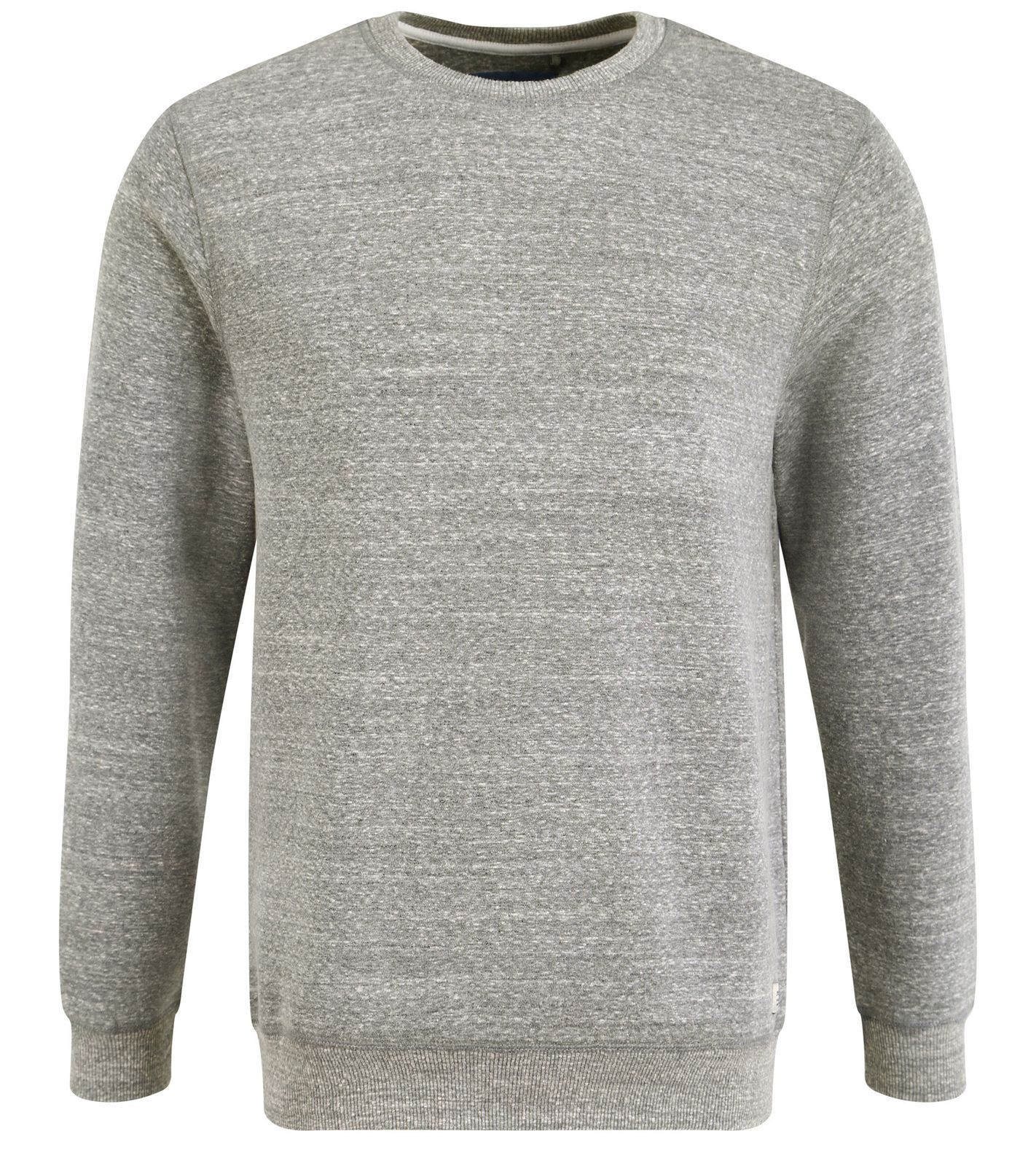 BLEND Nixon Herren Sweatshirt melierter Rundhals-Pullover mit Innenseite aus Fleece 20712217 200278 Grau von BLEND