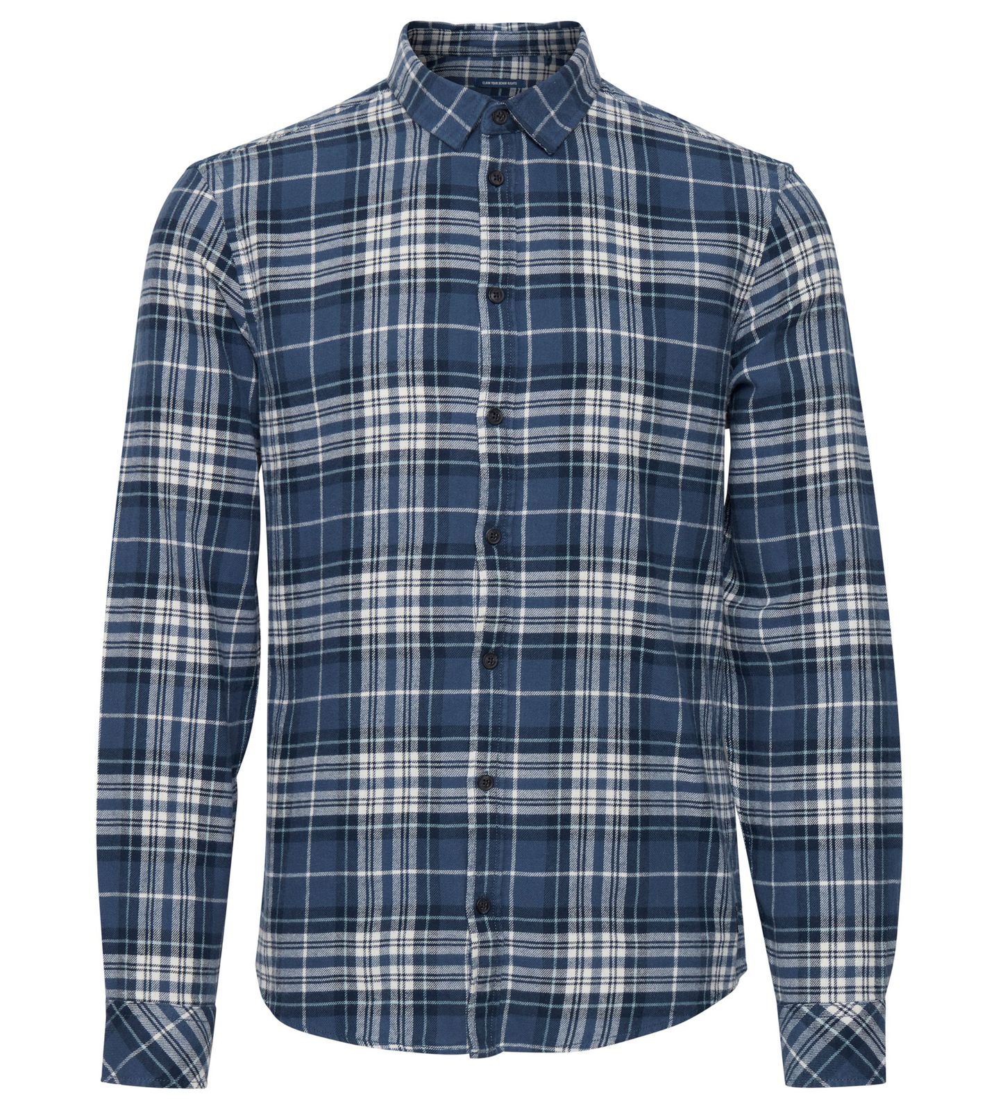 BLEND Shirt Herren Karo-Hemd nachhaltiges Baumwoll-Hemd 20712500 194024 Blau/Weiß von BLEND