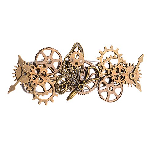 BLESSUME Frau gotisch Steampunk Getriebe Haarspange Retro Kopf Zubehör 1pc(C) von BLESSUME