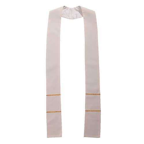 BLESSUME Kirche Pastor Mass Stole (Weiß) von BLESSUME