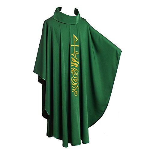 BLESSUME Kirche Priester Chasuble Gewänder Grün, Unisex (Style#1) von BLESSUME