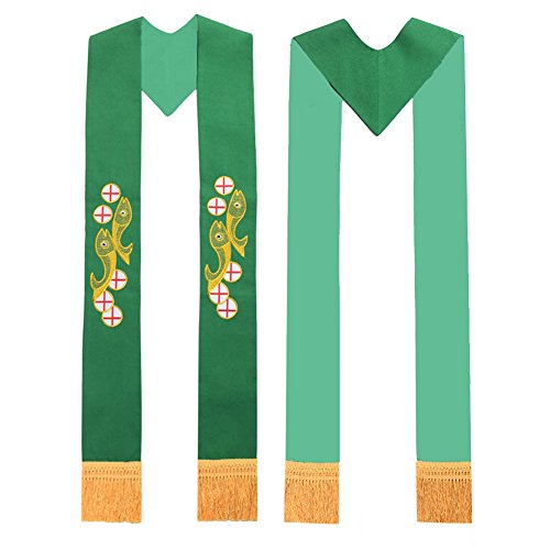 BLESSUME Kirchen Stola Kasel Gewänder Stola (Grün #1) von BLESSUME