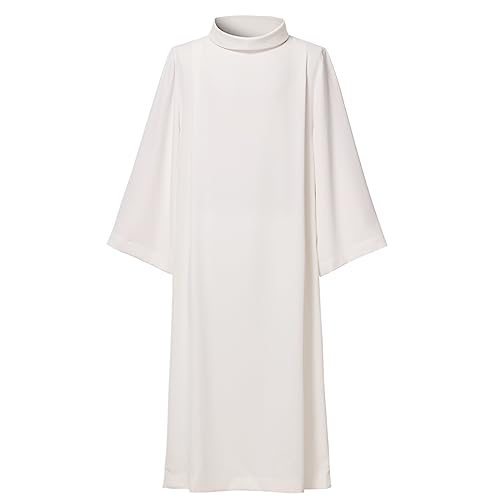 BLESSUME Kirchenpriester Liturgische Alb Robe, Elfenbein, Weiß, X-Large von BLESSUME