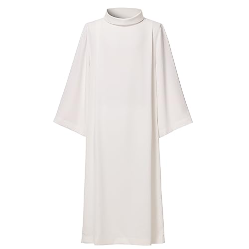 BLESSUME Kirchenpriester Liturgische Alb Robe, Elfenbein, Weiß, XXX-Large von BLESSUME