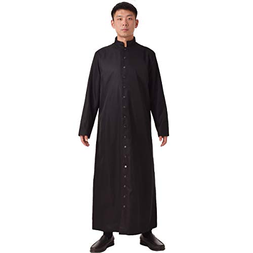 BLESSUME Roman Tonaca bathrobe LiturgicoParamenti (L,Schwarz) von BLESSUME