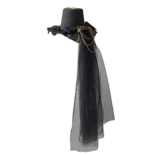 BLESSUME Steampunk Frauen Getriebe Mini Hut Gotisch Zylinder Haarspange (K) von BLESSUME