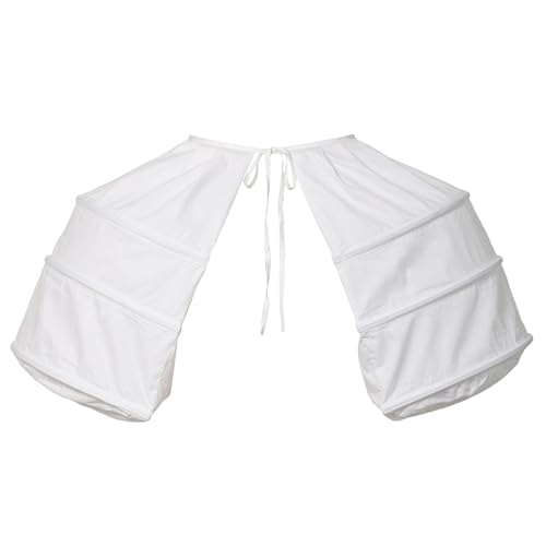 BLESSUME Viktorianisches Kleid Petticoat mit Doppelpackung, Weiss/opulenter Garten, Groß von BLESSUME