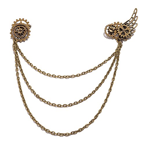 BLESSUME Vintage Retro-Legierung Brosche Steampunk Brosche (I) von BLESSUME