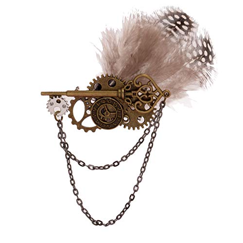 BLESSUME Vintage Retro-Legierung Brosche Steampunk viktorianischen Brosche (H) von BLESSUME