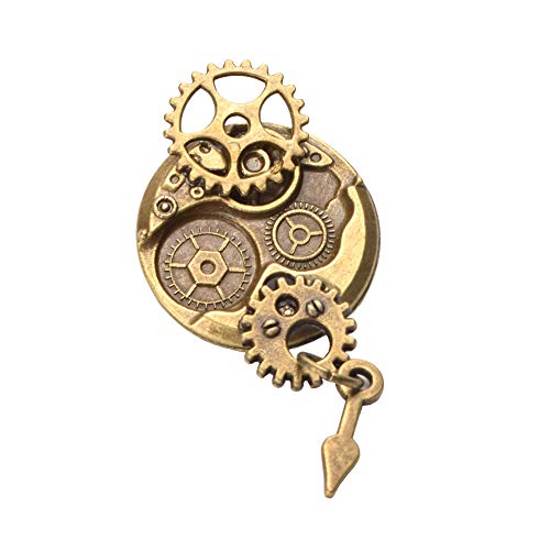 BLESSUME Vintage Retro-Legierung Brosche Steampunk viktorianischen Brosche (R) von BLESSUME