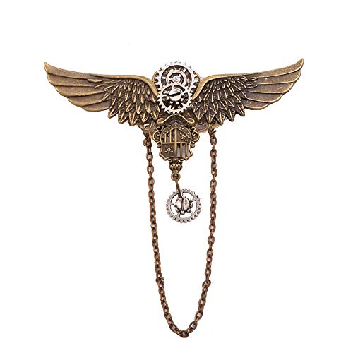 BLESSUME Vintage Retro-Legierung Brosche Steampunk viktorianischen Brosche (S) von BLESSUME